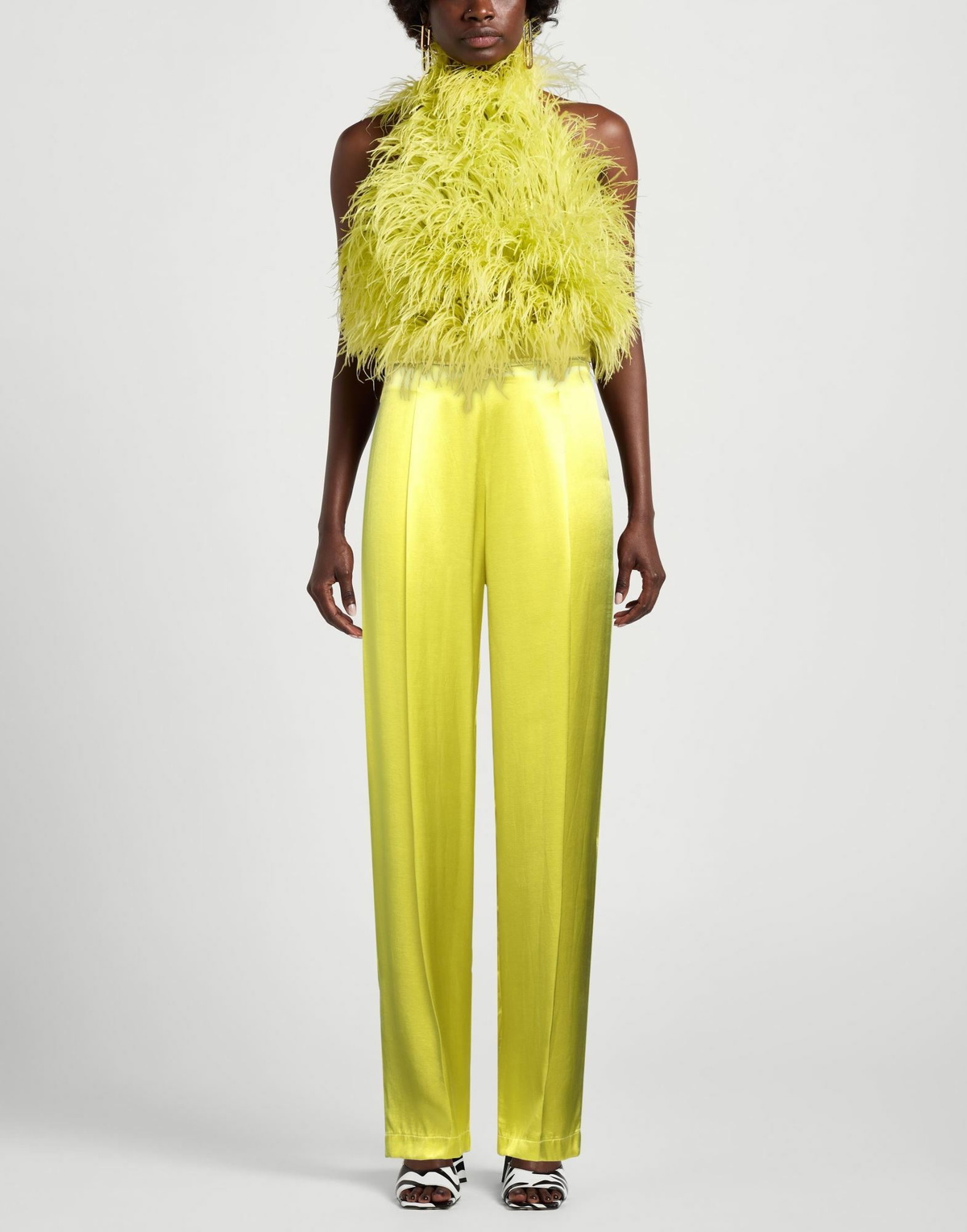 Jijil Womens Pants in Yellow