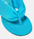 The Attico Satin thong sandals