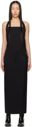 lesugiatelier Black Halter Maxi Dress