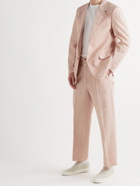 TOD'S - Garment-Dyed Cotton and Linen-Blend Trousers - Pink