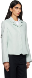 Sandy Liang Blue Garten Blazer