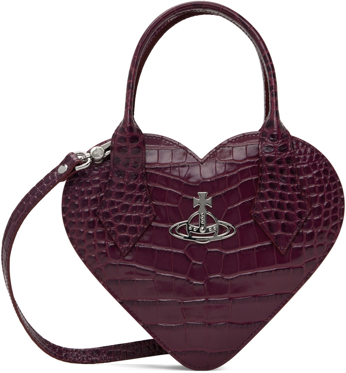 Purple Josephine Heart Crossbody Bag by Vivienne Westwood on Sale
