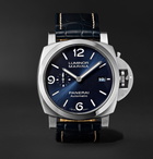 Panerai - Luminor Marina Automatic 44mm Stainless Steel and Alligator Watch, Ref. No. PAM01313 - Blue