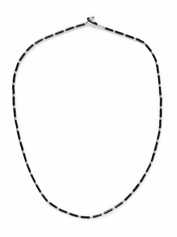 Photo: Mikia - Onyx, Hematite and Silver Beaded Necklace