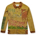 BODE - Hand-Illustrated Cotton-Corduroy Jacket - Yellow