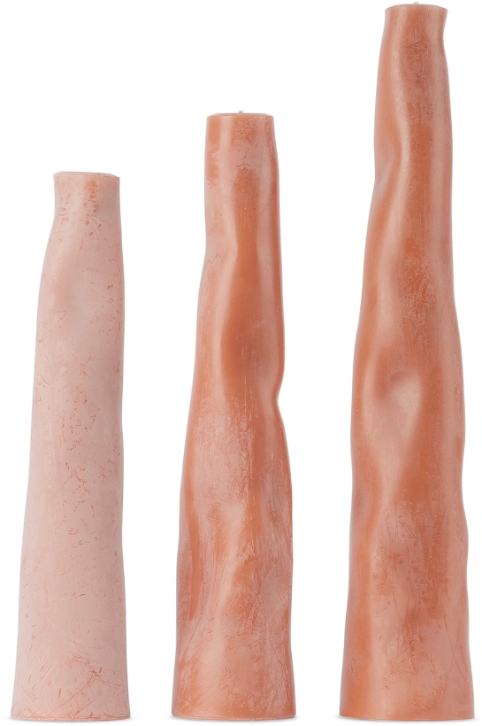 Photo: HANDS Pink Wobble Candle Set