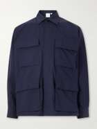 WTAPS - Logo-Print Cotton-Blend CORDURA® Overshirt - Blue