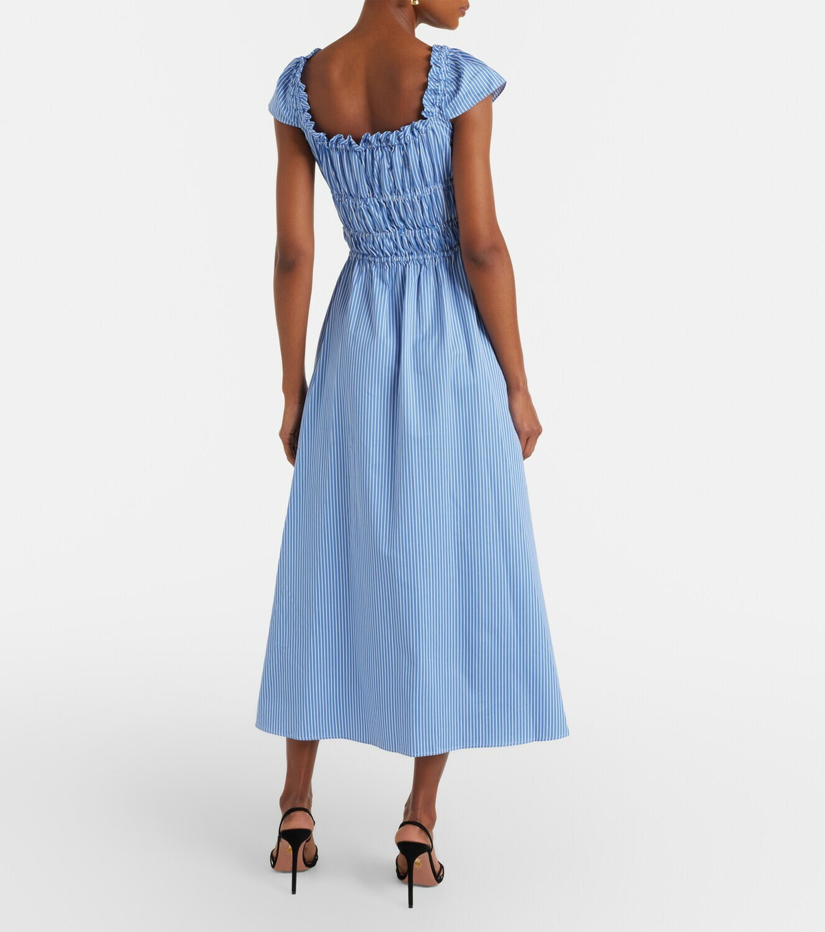 Altuzarra Striped cotton midi dress