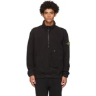 Stone Island Black Half-Zip Sweatshirt