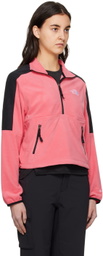 The North Face Pink & Black Half-Zip Sweater