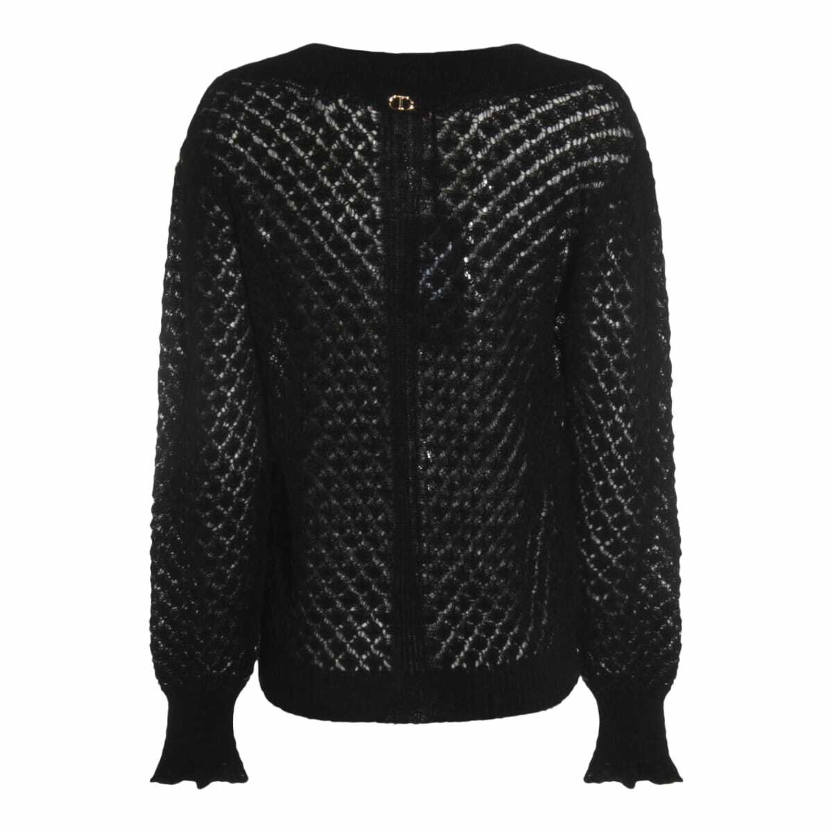 TwinSet Black Wool Knitwear
