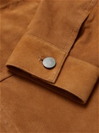 THEORY - Patterson Suede Jacket - Neutrals - XS
