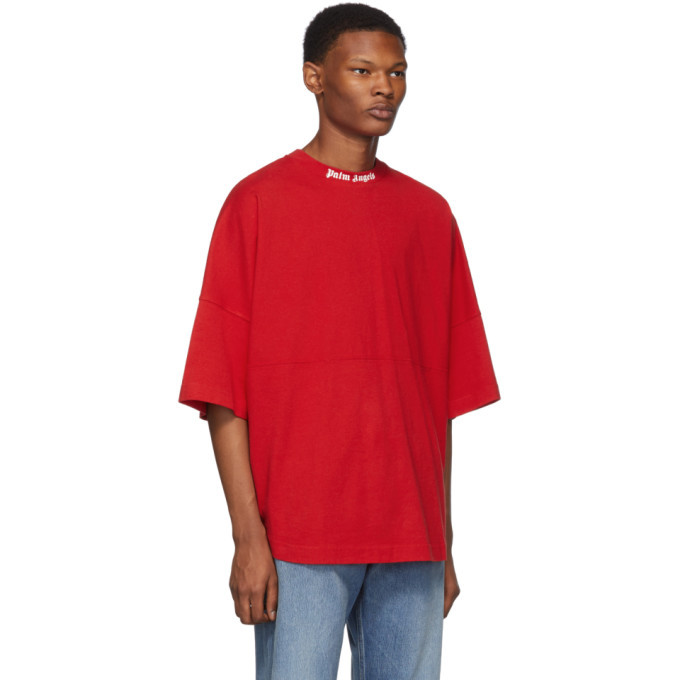 Palm Angels Red Logo T-Shirt Palm Angels
