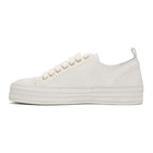 Ann Demeulemeester White Suede Sneakers
