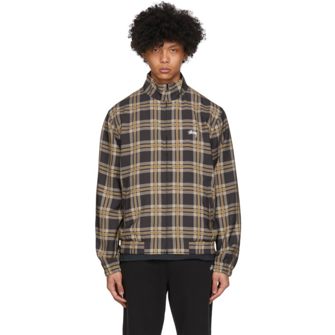 Photo: Stussy Navy Check Track Jacket