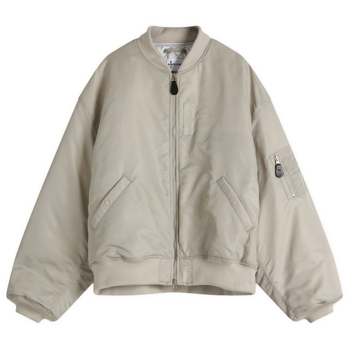 Photo: END. x Anglan Parachute Ruched Bomber Jacket in Grey 