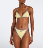Versace Greca embroidered bikini bottoms