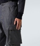 Moncler Grenoble Denim ski salopettes
