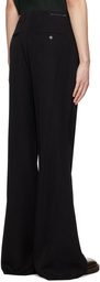 MM6 Maison Margiela Black Flared Trousers