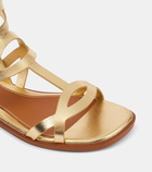 Zimmermann Zimmermann Bay metallic leather sandals