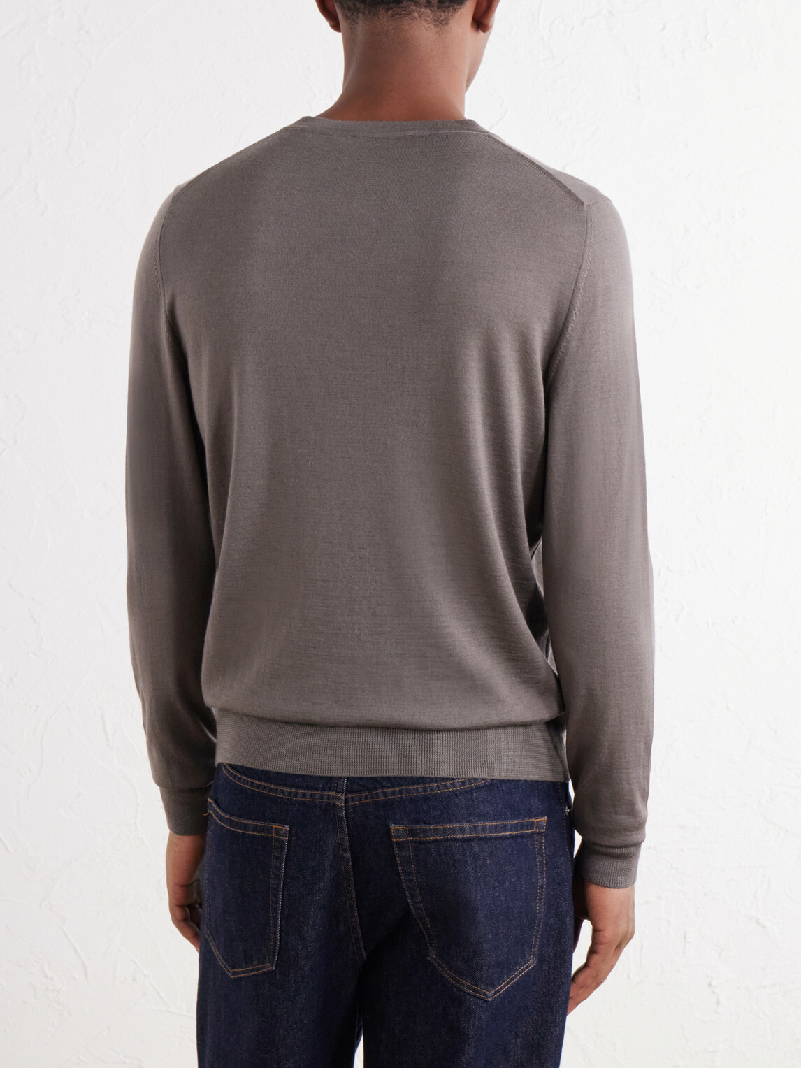 Mr P. - Wool Sweater - Brown