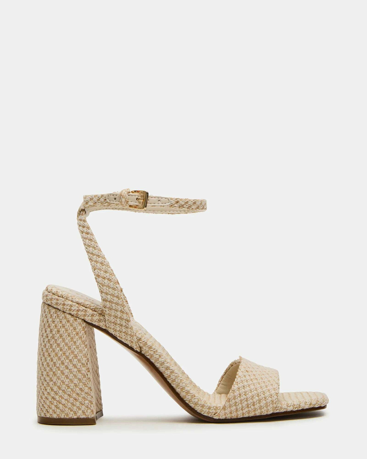 Steve Madden Messa Heels in Natural Raffia