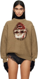 doublet Beige Acting Zombie Sweater