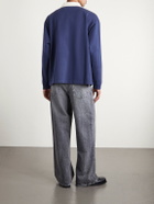FRAME - Cotton-Jersey Polo Shirt - Blue