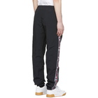 Champion Reverse Weave Black Logo Tape Track Pants