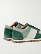 Mr P. - Carlos Panelled Suede Sneakers - Green