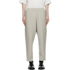 Issey Miyake Men Grey Seamless Lounge Pants