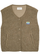 American Vintage Hoktown Fleece Vest Light Brown