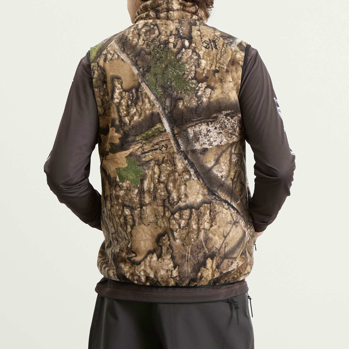 Descente Men's Allterrain x JJJJound Reversible Vest in Charcoal/Taupe