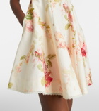 Zimmermann Lucky Picnic floral linen minidress