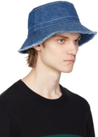 A.P.C. Blue Mark Vacances Denim Bucket Hat