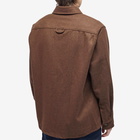 A.P.C. Men's Basile Wool Overshirt in Marron Marl