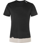 Soar Running - Mesh-Panelled Jersey T-Shirt - Black