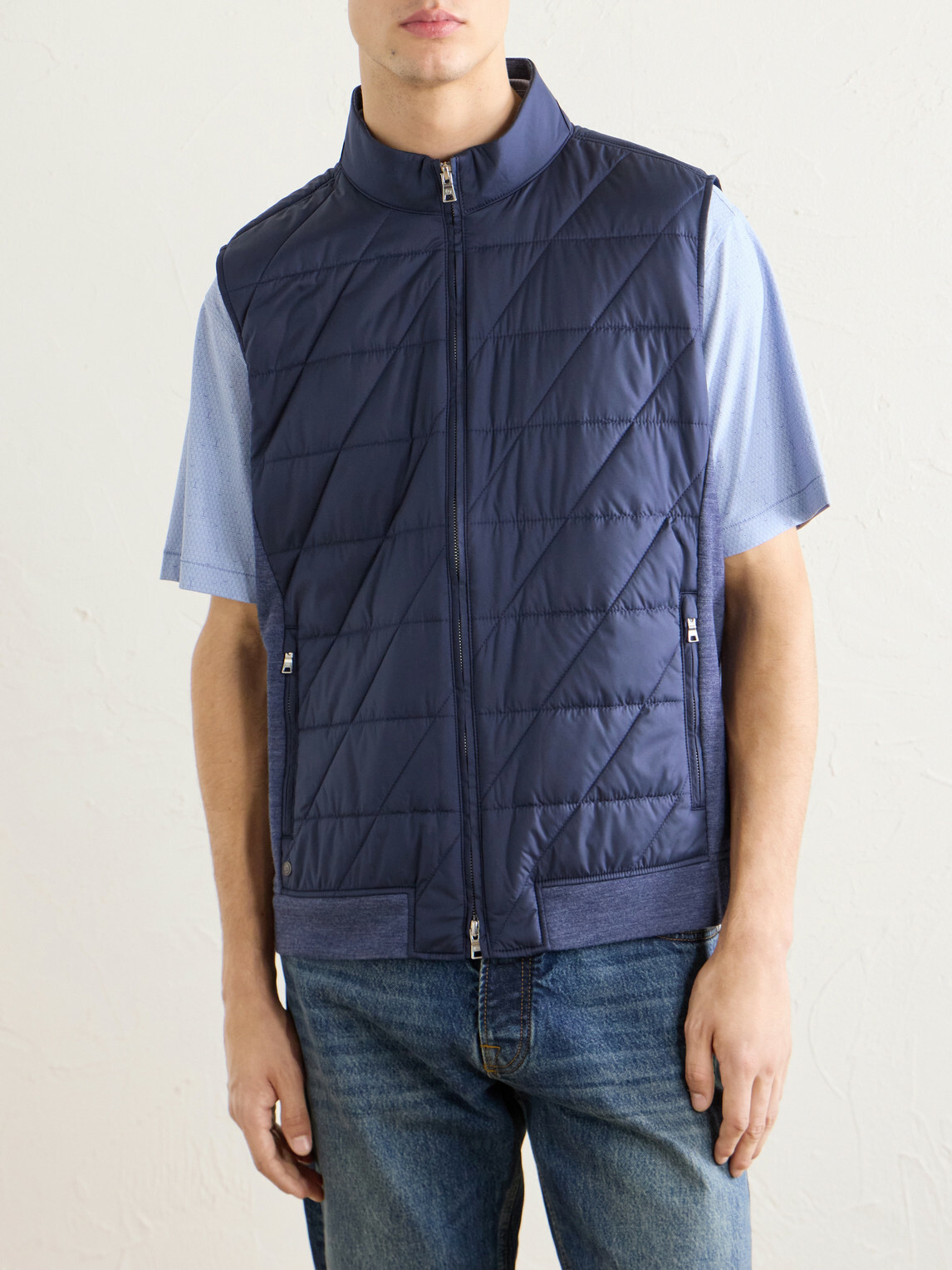 Peter Millar - Walker Quilted Shell Vest - Blue