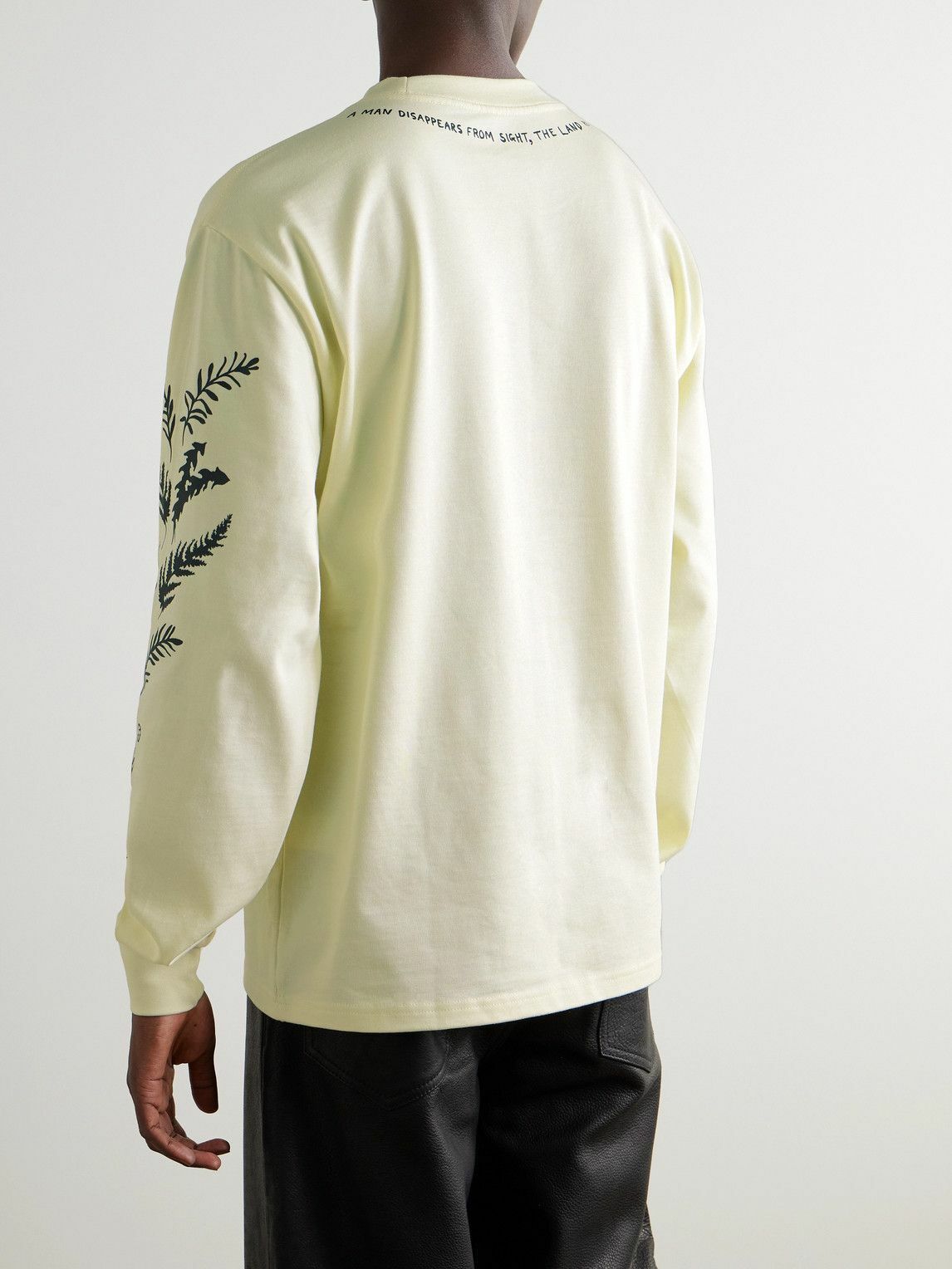 MANAAKI - Proverb Oversized Printed Cotton-Jersey T-Shirt - Neutrals
