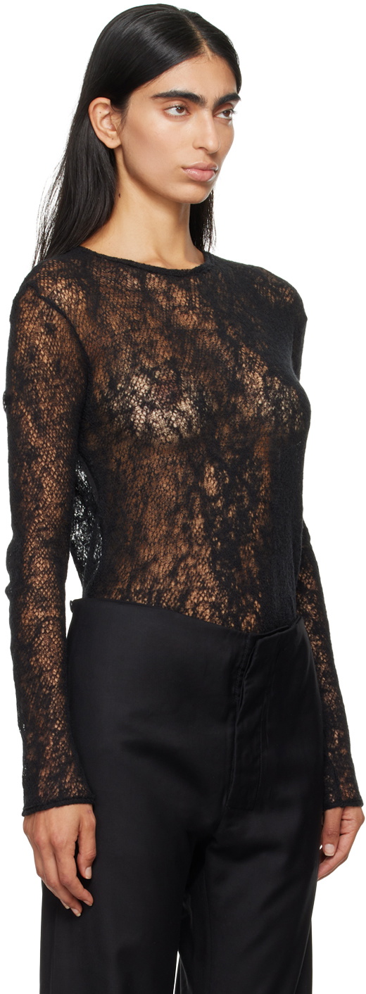 Gabriela Coll Garments Black No.292 Sweater
