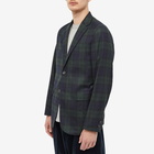 Beams Plus Men's 3B Flannel Jacket in Black Watch