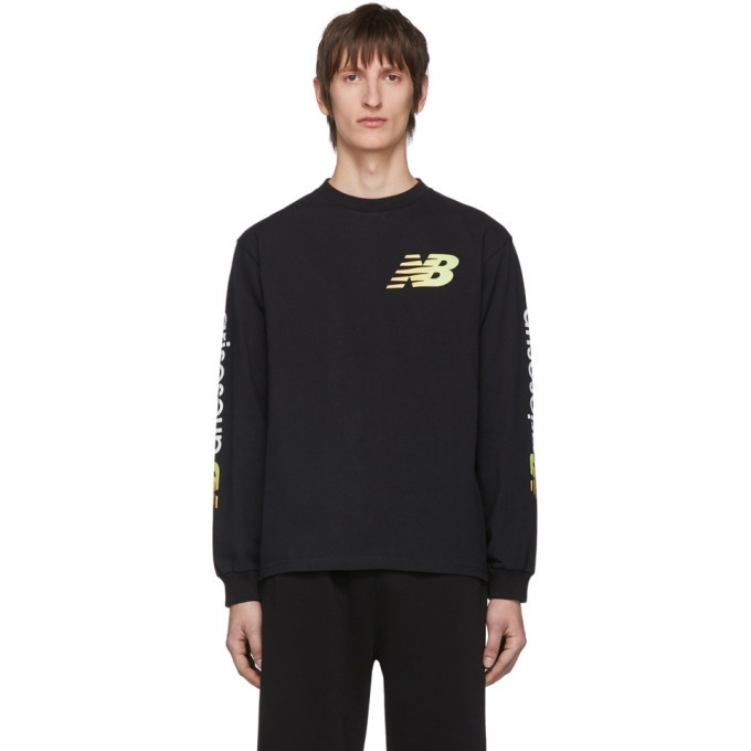 Photo: Aries Black New Balance Edition Logo Long Sleeve T-Shirt