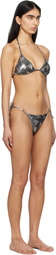 Vivienne Westwood Gunmetal Triangle Bikini