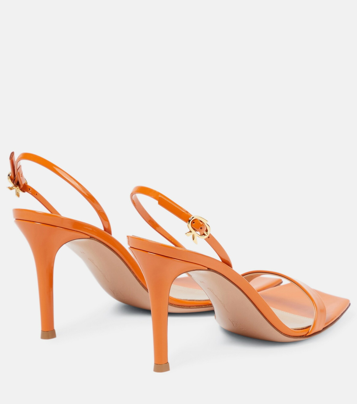 Gianvito Rossi - Ribbon 85 leather slingback sandals