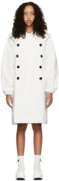 Tricot Comme des Garçons White Cotton Coat