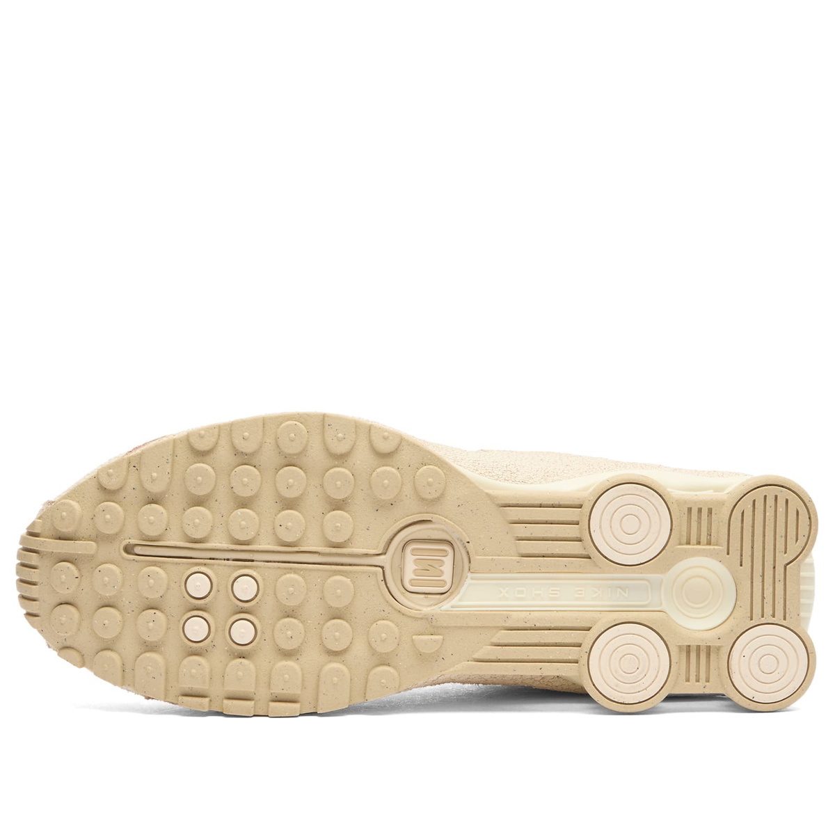 Nike Shox R4 SP Sneaker in Natural/Metallic Silver