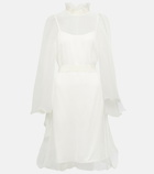 Max Mara Bridal Alma ruffled silk minidress