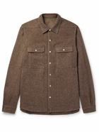 Rick Owens - Lodenette Brushed-Wool Overshirt - Brown