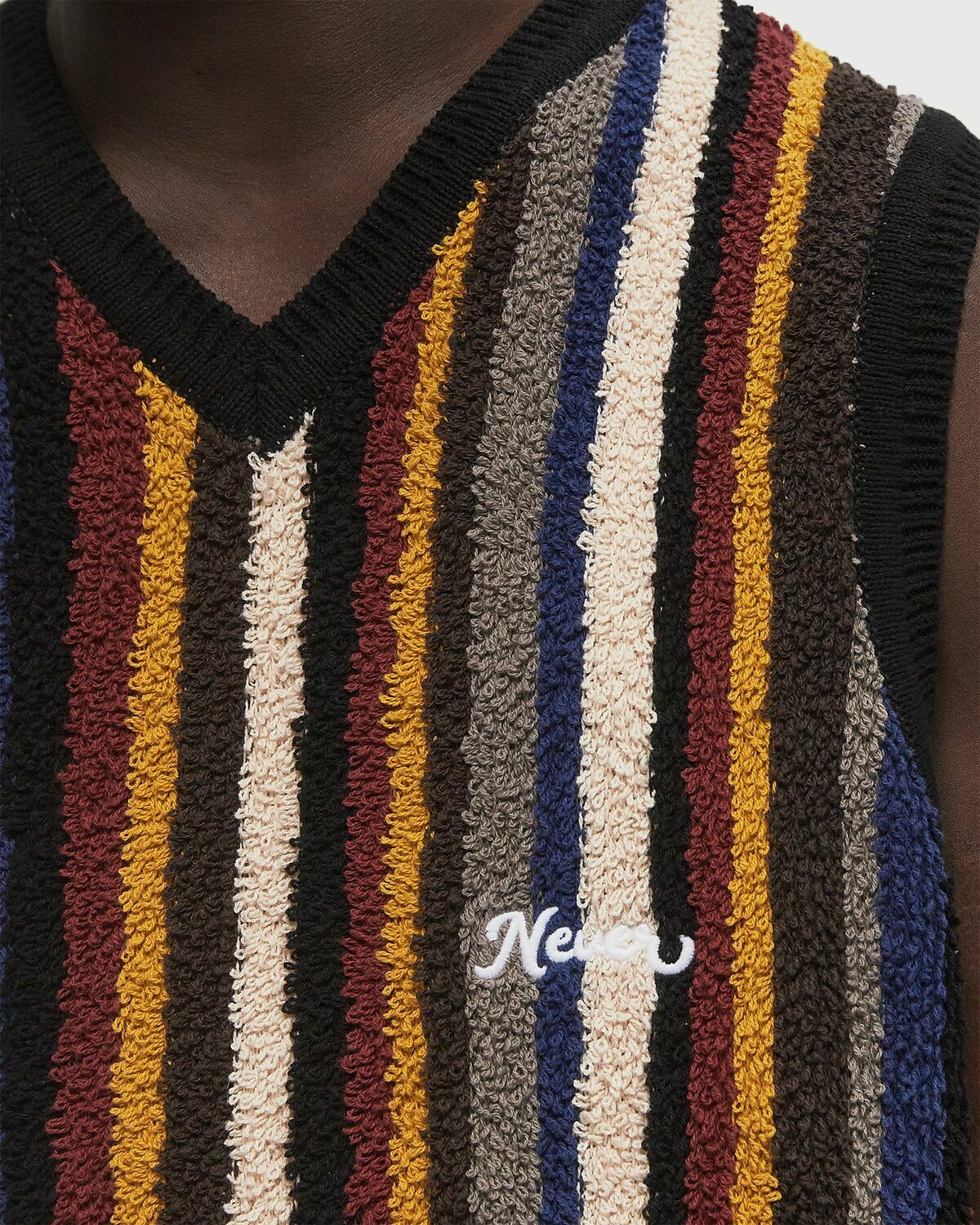 Thisisneverthat Striped Knit Vest Multi-color Men