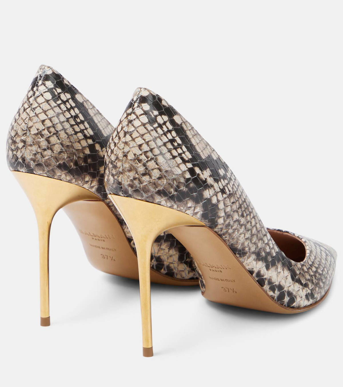 Balmain Ruby python-effect leather pumps Balmain